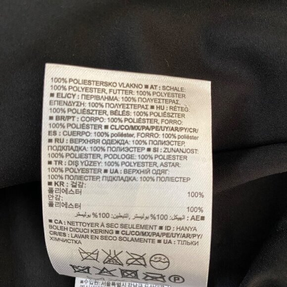 Banana Republic Pleated Chiffon Cami Sz XS Black Goth Romantic Feminine - Picture 12 of 12